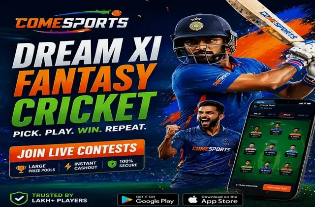 Come2 (come fantasy cricket login) fantasy cricket & matchday visual 1
